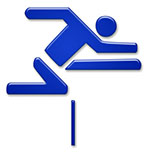 leichtathletik athletics hürde barrier symbol