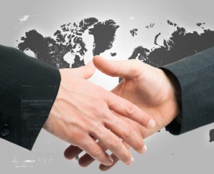 Hi-tech handshake
