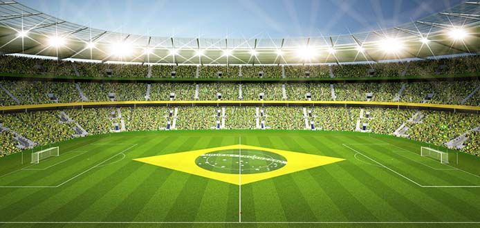 Stadion Brasil Seitenlinie