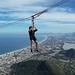 The Gávea Zipline, the Summit of Pedra da Gávea ('the Topsail Stone') at 844 m (2,769 ft) MSL, Rio de Janeiro Brasil.