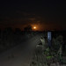 A Lua nascendo no Parque Nacional das Emas